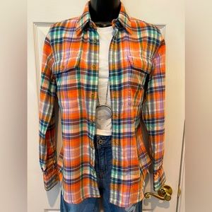 Ralph Lauren Sport Flannel Plaid Shirt Size 8